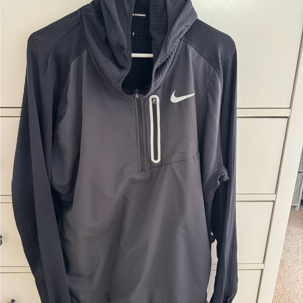 NIKE Therma Sphere Element Half-Zip Mens Navy Running Hoodie (Discontinued)